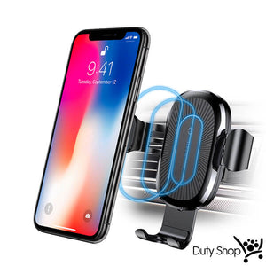 2-in-1 Wireless QI Charger & Auto-Locking Car Mount