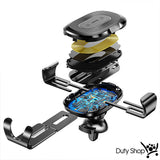 2-in-1 Wireless QI Charger & Auto-Locking Car Mount