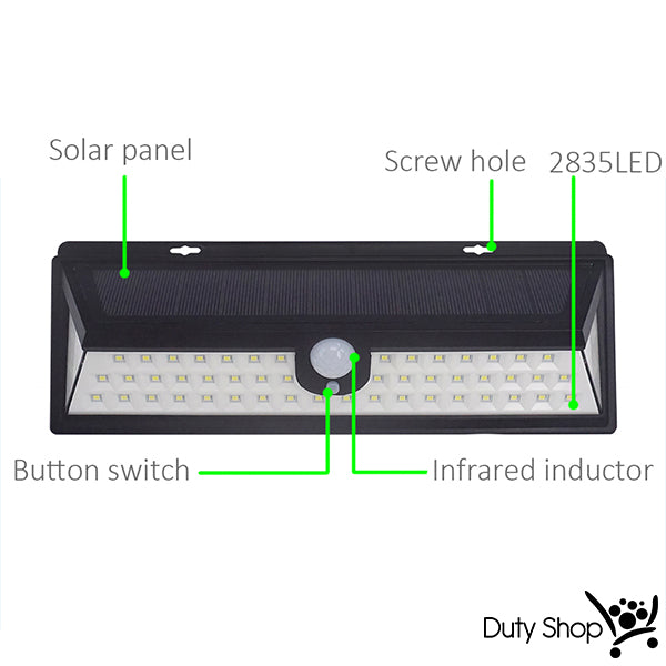 Solar Powered Motion Sensor Led Light
